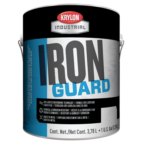 Industrial Iron Guard&reg; Water-Based Enamel, Gallon, Black Rock Safety Industrial Ltd