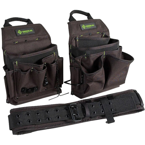 Ceinture porte-outils combin&eacute;e, Polyester, Noir Rock Safety Industrial Ltd