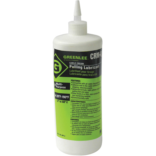 Lubrifiant en cr&egrave;me pour tirage de c&acirc;ble, Bouteille pressable Rock Safety Industrial Ltd
