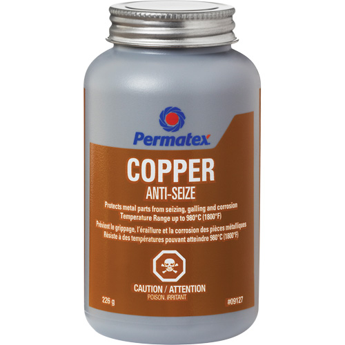 Copper Anti-Seize, 227 g, Brush Top Can, 1800°F (982°C) Max Temp. Rock Safety Industrial Ltd