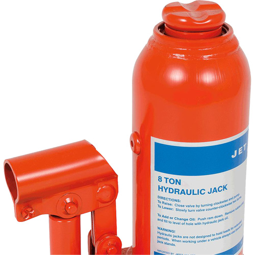 JHJ-8 Crics &agrave; bouteille pour usage tr&egrave;s intensif, 8 tonne(s), 15-3/8" Hauteur &eacute;lev&eacute;e Rock Safety Industrial Ltd