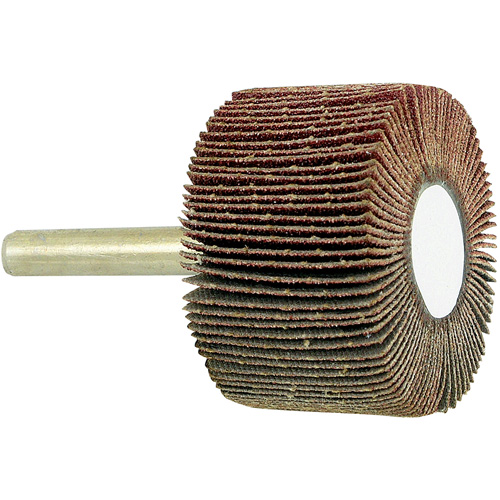 Disque &agrave; lamelles mont&eacute; sur mandrin, Grain 80, 1-1/2" x 1" x 1/4" Rock Safety Industrial Ltd