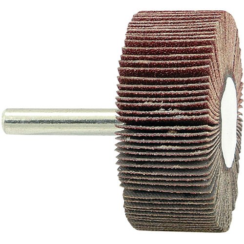 Shaft Mounted Flapwheel, 80 Grit, 2" x 3/4" x 1/4" Rock Safety Industrial Ltd