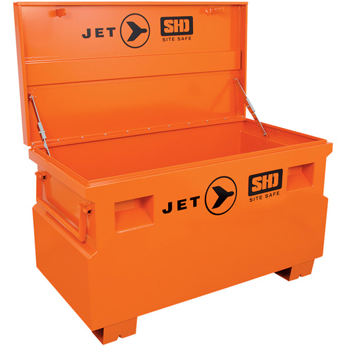 JSB-4824 Heavy-Duty Jobsite Tool Storage Box, 48-1/8" x 24-1/8" x 28-3/8", Steel, Orange Rock Safety Industrial Ltd