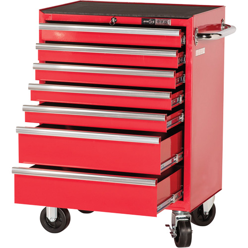 PRC2707 Pro Series Roller Cabinet, 7 Drawers, 27" W x 16" D x Red Rock Safety Industrial Ltd