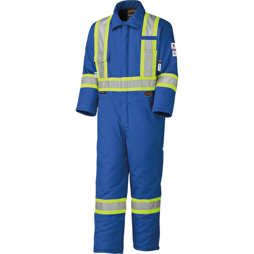 5522A Combinaison de s&eacute;curit&eacute; &agrave; haute visibilit&eacute; ignifuge et anti-arcs &eacute;lectriques, Taille 2T-Grand, Bleu royal, 58 cal/cm² Rock Safety Industrial Ltd