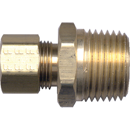 Raccord m&acirc;le de tuyau, 3/16" x 1/8" dia., Laiton Rock Safety Industrial Ltd