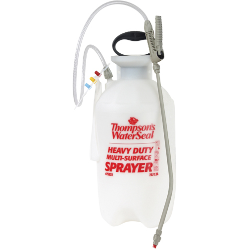 Pulv&eacute;risateurs &agrave; pression pour terrasses, cl&ocirc;tures & patios, 2 gal. (7,6 L), Plastique, Lance de 16" Rock Safety Industrial Ltd