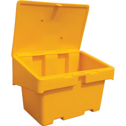 Salt Sand Container SOS, With Hasp, 48" x 33" x 34", 18.5 cu. Ft., Yellow Rock Safety Industrial Ltd