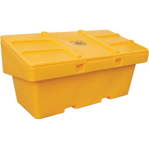 Salt Sand Container SOS, With Hasp, 72" x 36" x 36", 36 cu. Ft., Yellow Rock Safety Industrial Ltd