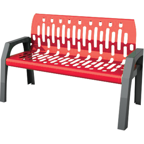 Stream Benches, Steel, 48" L x 25" W x 34" H, Red Rock Safety Industrial Ltd