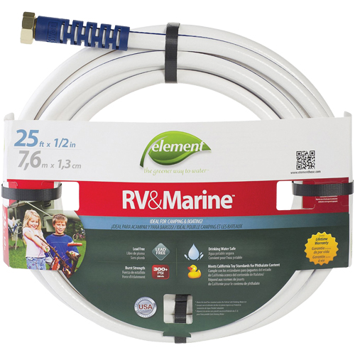 Boyaux d'arrosage pour bateaux et VR Element , PVC, 1/2" dia x 25' Rock Safety Industrial Ltd