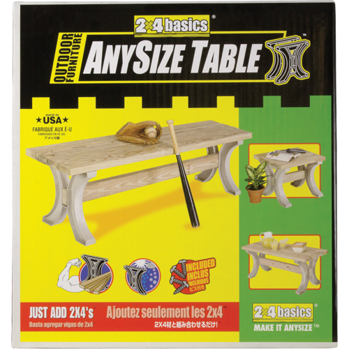 Basics&reg; Picnic Table Bench, Plastic, 96" L x 15" W x 17" H, Sand Rock Safety Industrial Ltd