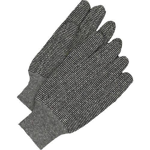Classic Jersey Gloves, One Size, Salt & Pepper, Unlined, Knit Wrist Rock Safety Industrial Ltd