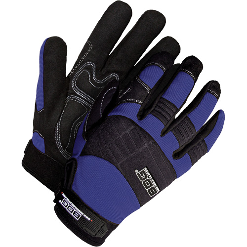 Gants pour m&eacute;canicien X- Site avec paume coussin&eacute;e, Paume Synth&eacute;tique, Taille Grand Rock Safety Industrial Ltd