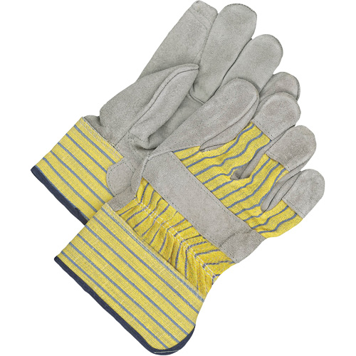 Gants d'ajusteur classiques avec paume double, Taille unique, Paume en Cuir de vache refendu, Doublure en Molleton Rock Safety Industrial Ltd