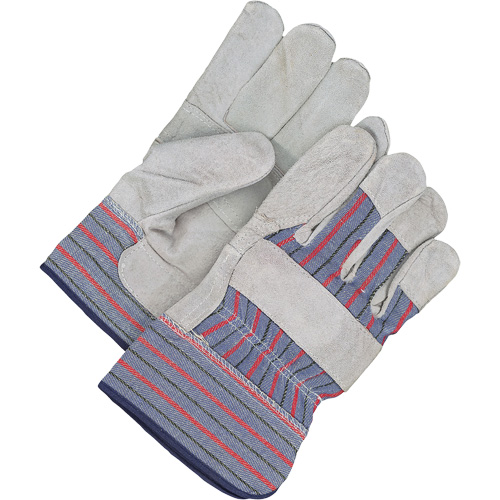 Gants d'ajusteur classiques avec paume renforc&eacute;e, Taille unique, Paume en Cuir de vache refendu, Doublure en Molleton Rock Safety Industrial Ltd