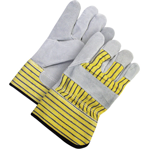 Gants d'ajusteur classiques, Taille unique, Paume en Cuir de vache refendu, Doublure en Molleton Rock Safety Industrial Ltd