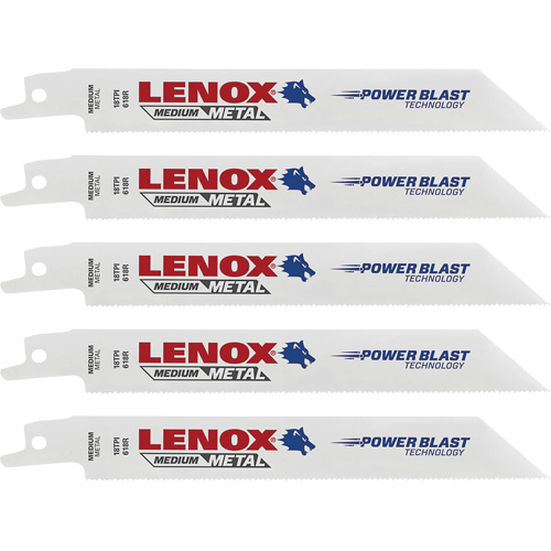 Lames de scie &agrave; m&eacute;taux, Bim&eacute;tal, 18 Dents par pouce, 6" lo x 3/4" la Rock Safety Industrial Ltd
