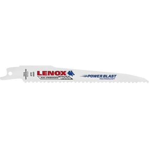 Wood Reciprocating Saw Blade, Bi-Metal, 6 TPI, 6" L x 3/4" W Rock Safety Industrial Ltd