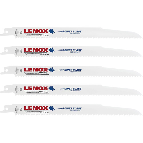 Wood Cutting Reciprocating Saw Blades, Bi-Metal, 6 TPI, 9" L x 3/4" W Rock Safety Industrial Ltd