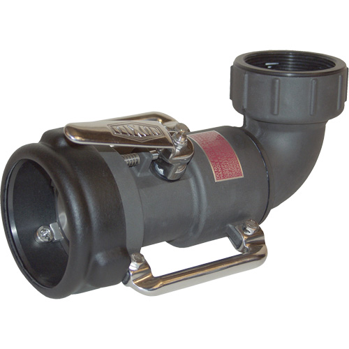 Coupleur &agrave; baionnette pivotant 90° &agrave; d&eacute;saccouplement &agrave; sec, Aluminium anodis&eacute;, 3", NPT femelle, 85 PSI Rock Safety Industrial Ltd