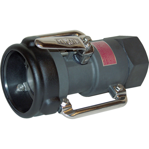 Coupleur &agrave; baionnette pivotant droit &agrave; d&eacute;saccouplement &agrave; sec, Aluminium anodis&eacute;, 3", NPT femelle, 85 PSI Rock Safety Industrial Ltd