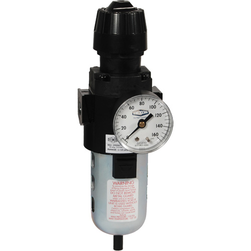 Filtre et r&eacute;gulateur compact Wilkerson, 1/2" NPT, PSI max. de 150 psi, Standard Rock Safety Industrial Ltd