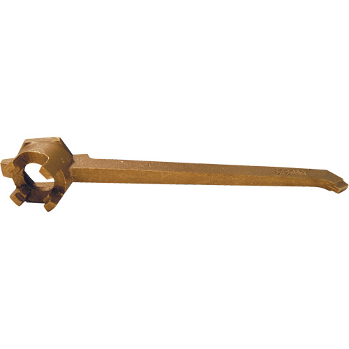 Drum Plug Wrench, 12" Handle, Bronze Rock Safety Industrial Ltd
