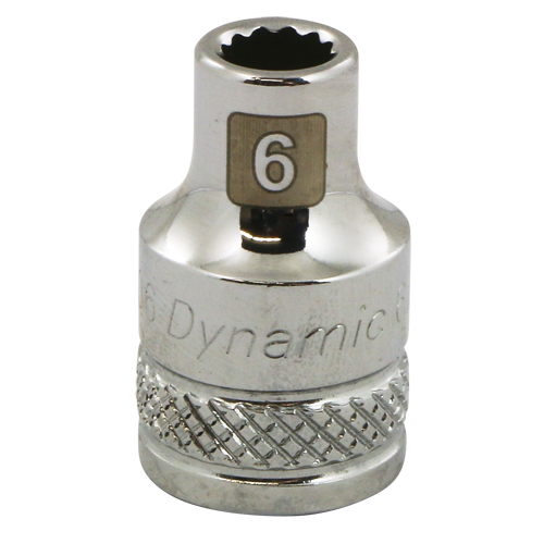 Douille m&eacute;trique, 6 mm, Prise 3/8", 12 pans Rock Safety Industrial Ltd