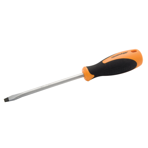Tournevis pour &eacute;crous &agrave; fente, Tige de 1/4", Ronde, 9-1/3' lo, Prise en Coussin&eacute;e Rock Safety Industrial Ltd