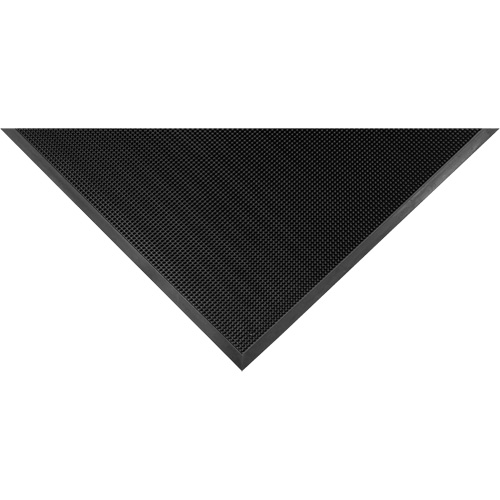 Tapis Gritstop Fingermat, Caoutchouc, Grattoir Type, Motif Textur&eacute;, 2-2/3" x 3-3/4", Noir Rock Safety Industrial Ltd