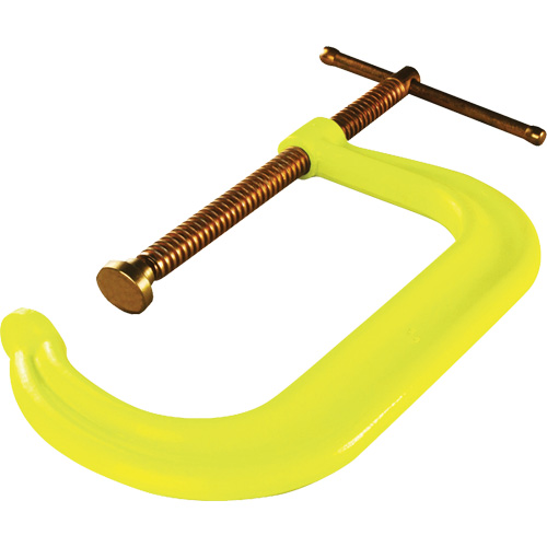 Serre-joint en C &agrave; gorge profonde pour service normal, Capacit&eacute; de 8" (203 mm), Profondeur de gorge de 5" (127 mm) Rock Safety Industrial Ltd