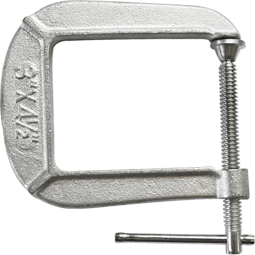 Serre-joint en C de s&eacute;rie l&eacute;g&egrave;re, Capacit&eacute; de 3" (76 mm), Profondeur de gorge de 4-1/2" (114 mm) Rock Safety Industrial Ltd