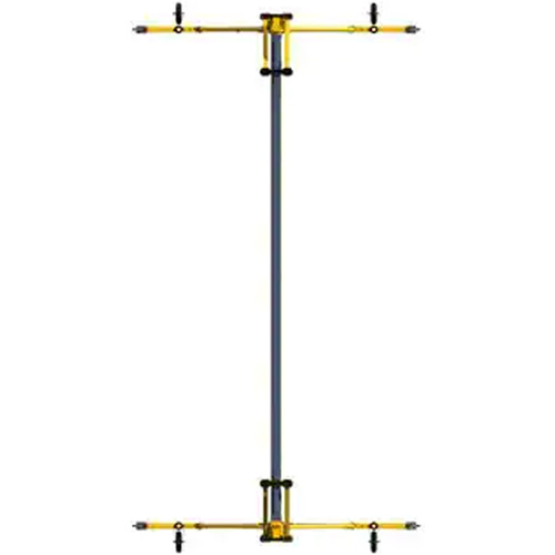 Syst&egrave;me de rails a&eacute;riens avec cadre en A FlexiGuard Rock Safety Industrial Ltd