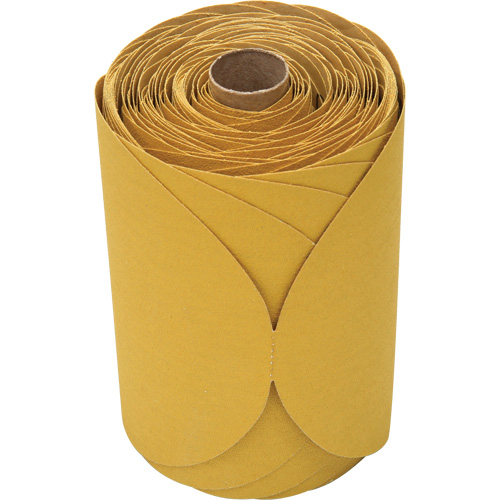 Stikit Gold Disc Roll, 6" Dia., 120 Grit, Aluminum Oxide Rock Safety Industrial Ltd