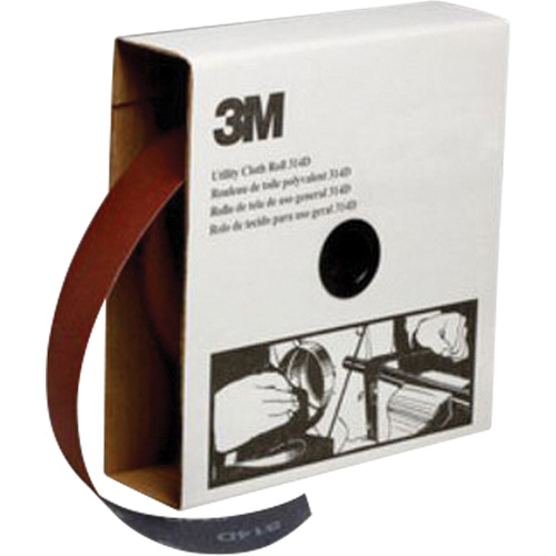 Rouleau de toile abrasive utilitaire, Oxyde d'aluminium, 2" la x 150' lo, Grain P400 Rock Safety Industrial Ltd