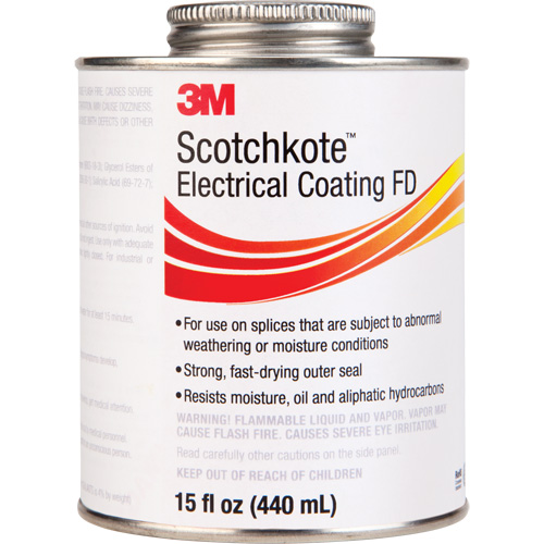 Rev&ecirc;tement &eacute;lectrique FD Scotchkote, Transparent, 15 oz, Canette Rock Safety Industrial Ltd