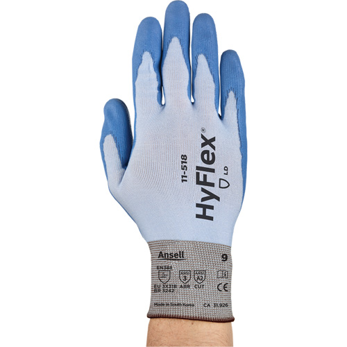 Gants l&eacute;gers r&eacute;sistant aux coupures HyFlex, Taille 11, Calibre 18, Rev&ecirc;tement Polyur&eacute;thane, Enveloppe en Dyneema, ASTM ANSI niveau A2/EN 388 niveau B Rock Safety Industrial Ltd