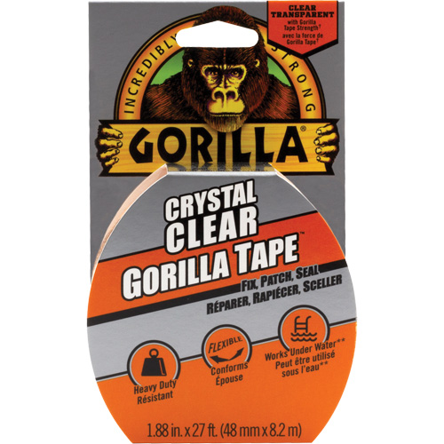 Crystal Clear Tape, 48 mm (1-7/8") x 8.3 m (27'), Clear Rock Safety Industrial Ltd