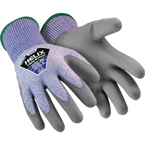 Gants r&eacute;sistant &agrave; la coupe Helix 2085, Taille 5/2T-petit, Calibre 13, Rev&ecirc;tement Polyur&eacute;thane, Enveloppe en Fibre de verre/PEHP, ASTM ANSI niveau A4/EN 388 niveau C Rock Safety Industrial Ltd