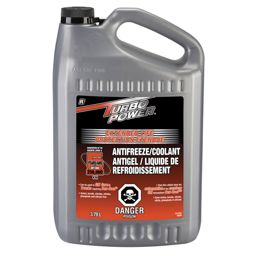 Turbo Power&reg; Extended Life Antifreeze/Coolant Concentrate, 3.78 L, Gallon Rock Safety Industrial Ltd