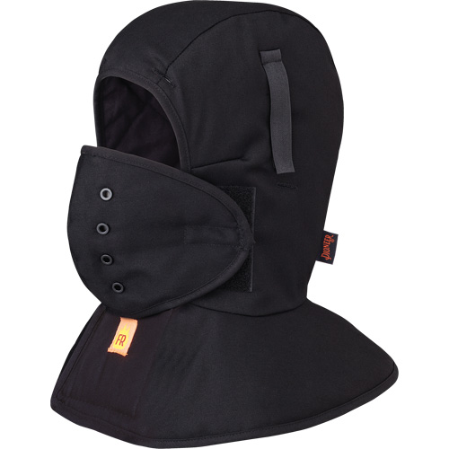565A Doublure matelass&eacute;e FR &agrave; long col pour casque, Noir, Coton Rock Safety Industrial Ltd