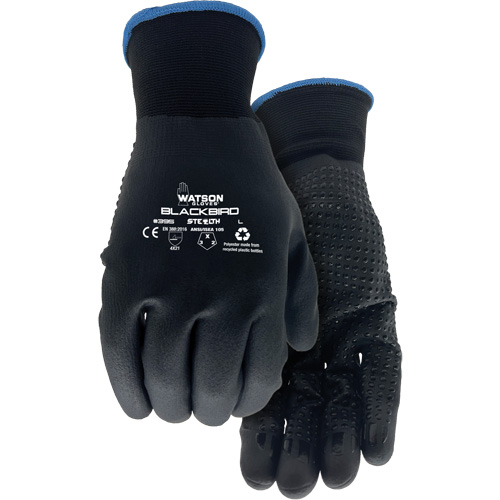Gants enduits Stealth Blackbird, T-Grand, R&ecirc;vetement Nitrile micromousse, Calibre 15, Enveloppe en Polyester Rock Safety Industrial Ltd