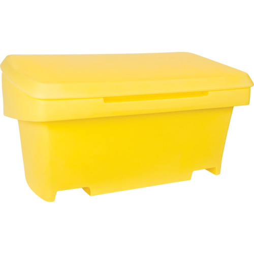 Heavy-Duty Outdoor Salt and Sand Storage Container, 24" x 48" x 24", 10 cu. Ft., Yellow Rock Safety Industrial Ltd
