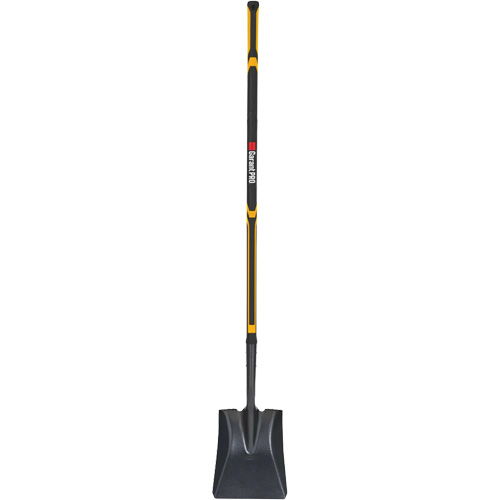 Pelle carr&eacute;e Pro, Fibre de verre, Lame Acier durci, Manche en Droit, Longueur 48" Rock Safety Industrial Ltd