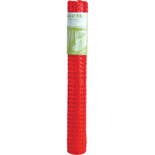Cl&ocirc;ture &agrave; neige en plastique, 50' lo x 4' la, Orange Rock Safety Industrial Ltd