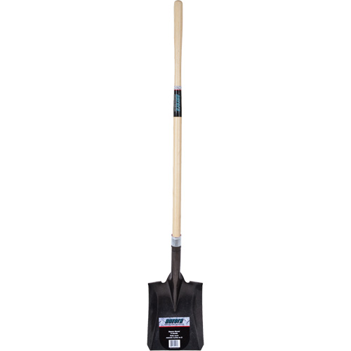 Heavy-Duty Square Shovel, Hardwood, Carbon Steel Blade, Straight Handle, 48" Long Rock Safety Industrial Ltd