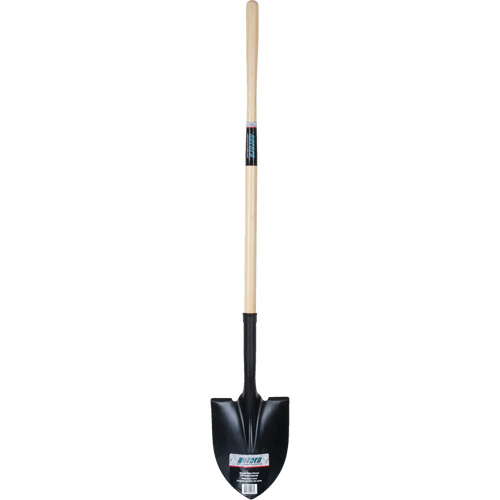 Round Point Shovel, Tempered Steel Blade, Hardwood, Straight Handle Rock Safety Industrial Ltd