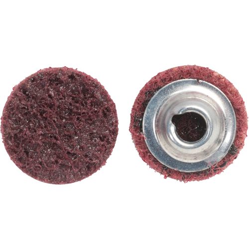 Disque de pr&eacute;paration de surface non tiss&eacute; &agrave; rechange rapide Bear-Tex, 2" dia., Grain Moyen, Oxyde d'aluminium Rock Safety Industrial Ltd
